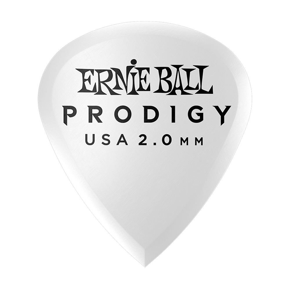 ERNIE BALL 2.0mm White Mini Prodigy 6lı Paket Pena